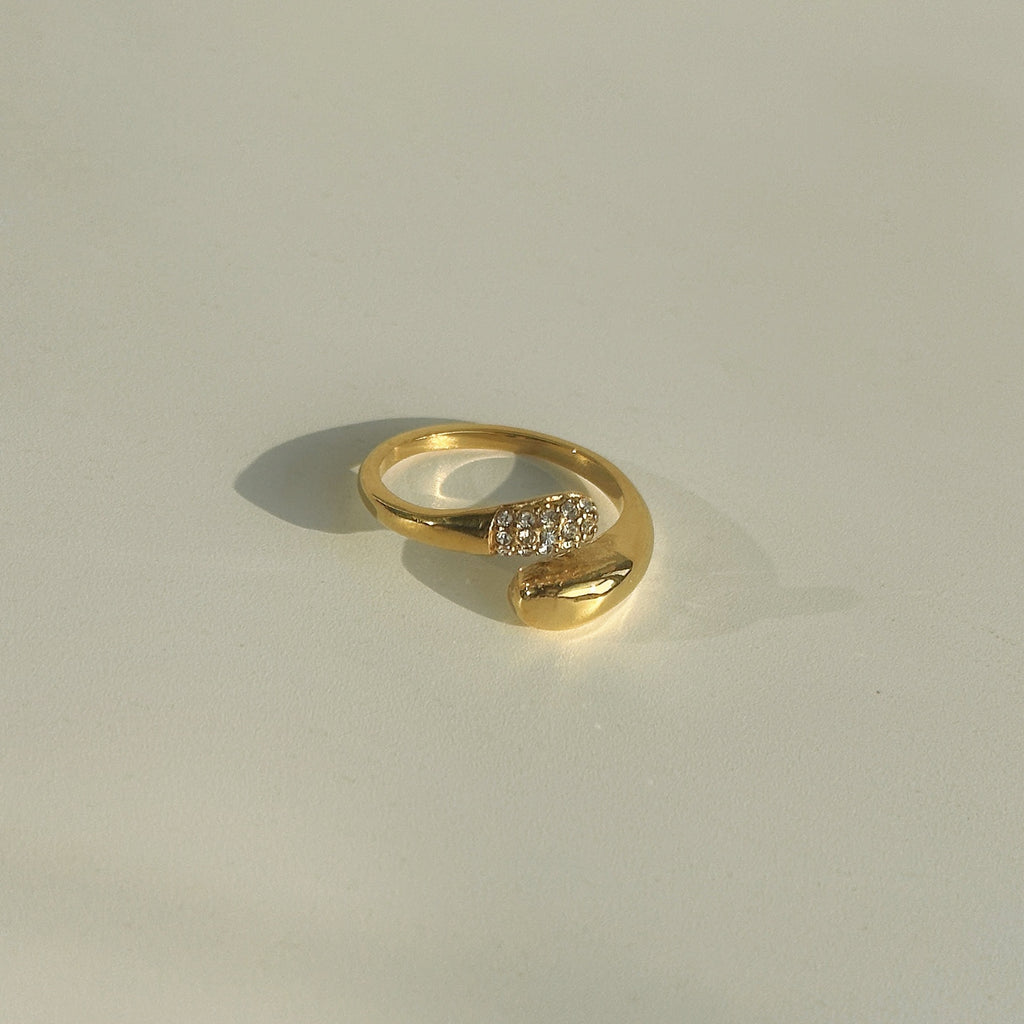 Goldener Zirkonring