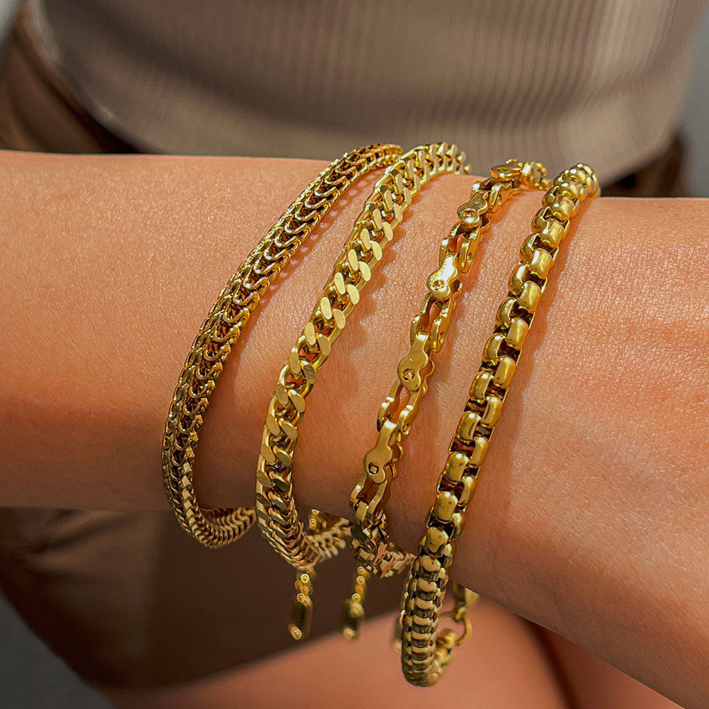 Stylisches 18K Vergoldetes 6 Teiliges Armband-Set