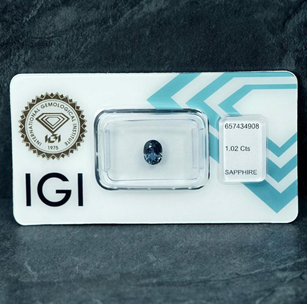 Blauer Saphir 1.02 Karat