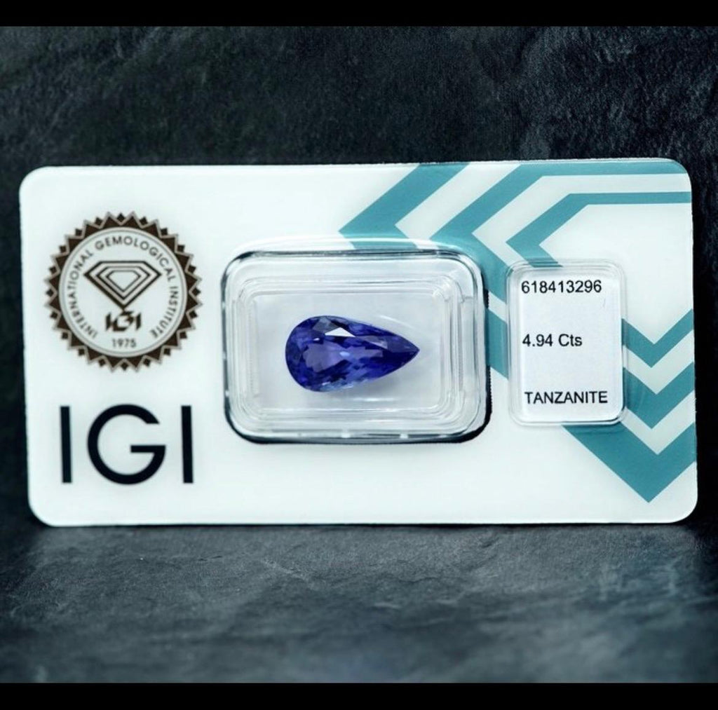 Blauer Tansanit 4.94 Karat